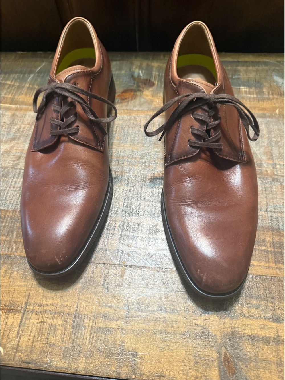 Florsheim Men's Brown Leather Dress Shoes Size 11